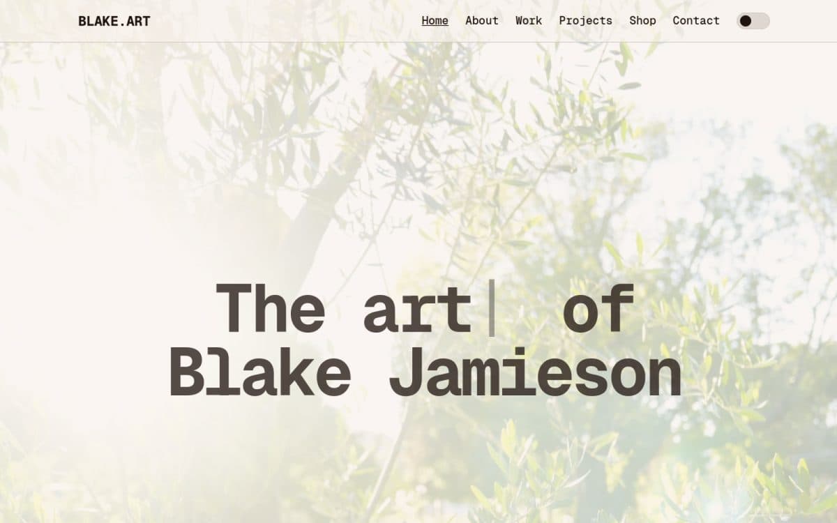 Blake.art website